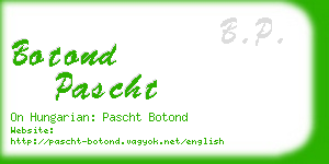 botond pascht business card